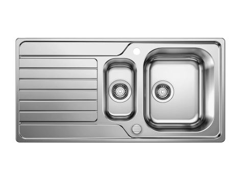  - BLANCO DINAS 6 S zlewozmywak 100x50 cm odwracalny, korek auto. stal szczotkowana 523379 - 523379 - Łazienki Szydłowski