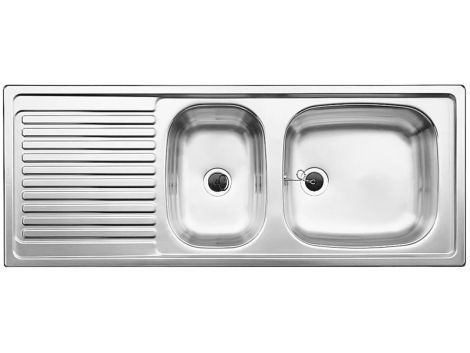 BLANCO TOP EZS zlewozmywak 110x43,5 cm odwracalny, bez przelewu (1 1/2), stal nierdzewna mat 500847 500847 od 