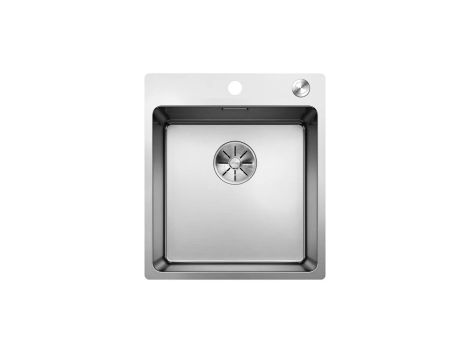 - BLANCO ANDANO 400-IF/A zlewozmywak 44x50 cm, korek auto., InFino, PushControl stal polerowana 525244 - 525244 - Łazienki Szydłowski