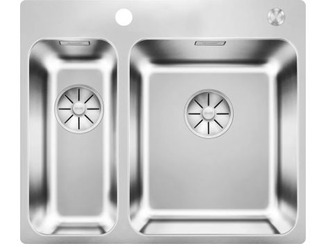 - BLANCO SOLIS 340/180-IF/A zlewozmywak 58,5x50 cm, komora prawa, korek auto., InFino, PushControl stal szczotkowana 526132 - 526132 - Łazienki Szydłowski