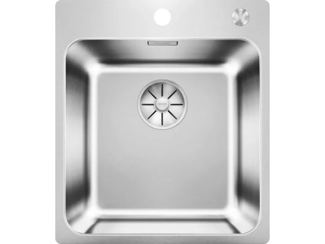 - BLANCO SOLIS 400-IF/A zlewozmywak 44x50 cm, korek auto., InFino, PushControl stal szczotkowana 526119 - 526119 - Łazienki Szydłowski