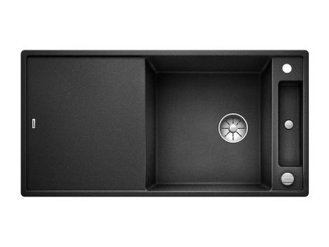 - BLANCO AXIA III XL 6 S-F Silgranit zlewozmywak 99x50 cm odwracalny, korek auto., InFino, deska szkło białe, antracyt 523526 - 523526 - Łazienki Szydłowski