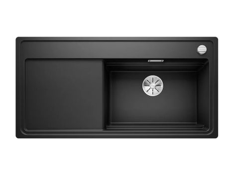  - BLANCO ZENAR XL 6 S-F SteamerPlus Silgranit zlewozmywak 98,8x49,8 cm komora prawa, korek auto., InFino, deska jesionowa, GN1/2, GN1/3 czarny 526056 - 526056 - Łazienki Szydłowski