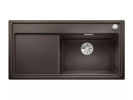 BLANCO ZENAR XL 6 S-F SteamerPlus Silgranit zlewozmywak 98,7x49,7 cm komora prawa, korek auto., InFino, deska jesionowa, GN1/2, GN1/3 kawowy 524097 524097 od 