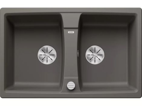  - BLANCO LEXA 8 Silgranit Zlewozmywak 78x50 cm odwracalny, korek auto., InFino wulkaniczny szary 527279 - 527279 - Łazienki Szydłowski
