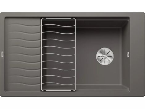 - BLANCO ELON XL 8 S Silgranit Zlewozmywak 86x50 cm odwracalny, InFino, kratka ociekowa wulkaniczny szary 527255 - 527255 - Łazienki Szydłowski