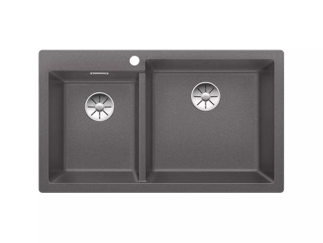 - BLANCO PLEON 9 Silgranit zlewozmywak 86x50 cm, InFino szarość skały 523058 - 523058 - Łazienki Szydłowski