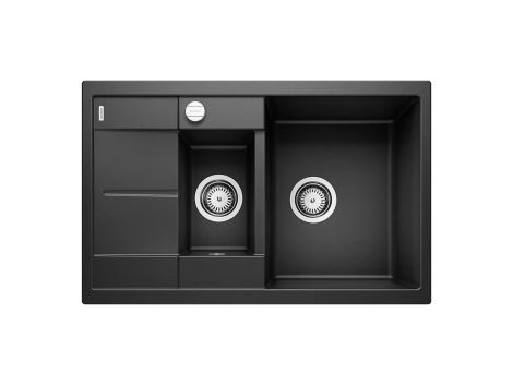 - BLANCO METRA 6 S Compact Silgranit zlewozmywak 78x50 cm odwracalny, korek auto. czarny 525925 - 525925 - Łazienki Szydłowski