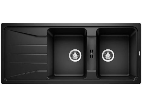 - BLANCO SONA 8 S Silgranit zlewozmywak 116x50 cm odwracalny czarny 525979 - 525979 - Łazienki Szydłowski