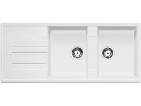  - BLANCO ZIA 8 S Silgranit zlewozmywak 116x50 cm odwracalny biały 515597 - 515597 - Łazienki Szydłowski