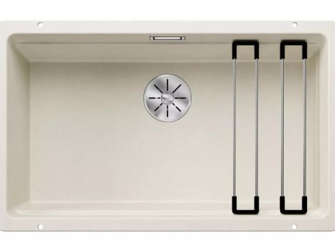 - BLANCO ETAGON 700-U Zlewozmywak 73x46 cm , InFino, szyny, delikatny biały 527078 - 527078 - Łazienki Szydłowski