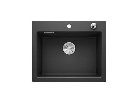  - BLANCO PALONA 6 Ceramika PuraPlus zlewozmywak 61,5x51 cm , korek auto., InFino czarny 524738 - 524738 - Łazienki Szydłowski