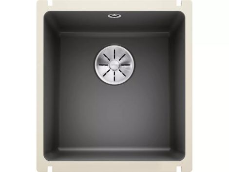 - BLANCO SUBLINE 375-U Ceramika PuraPlus zlewozmywak 41,4x45,6 cm bazaltowy, InFino 523731 - 523731 - Łazienki Szydłowski