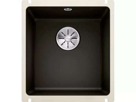 - BLANCO SUBLINE 375-U Ceramika PuraPlus zlewozmywak 41,4 x 45,6 cm czarny, InFino 523732 - 523732 AS - Łazienki Szydłowski