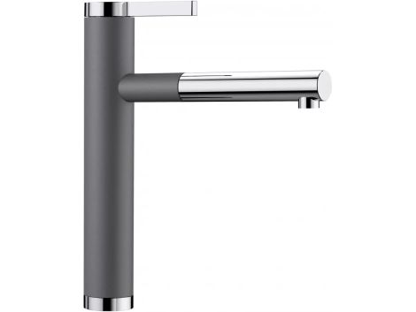  - BLANCO LINEE-S Silgranit-Look Bateria kuchenna z wyciąganą wylewką szarość skały/chrom 518804 - 518804 - Łazienki Szydłowski
