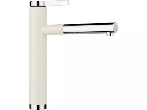  - BLANCO LINEE-S Silgranit-Look Bateria kuchenna z wyciąganą wylewką delikatny biały/chrom 526957 - 526957 - Łazienki Szydłowski