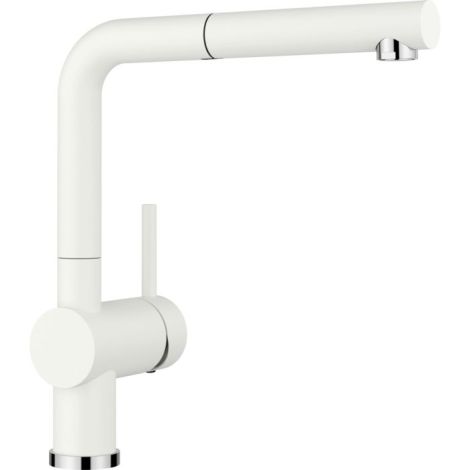 BLANCO LINUS-S Silgranit-Look Bateria kuchenna z wyciąganą wylewką biały 516692 516692 od 