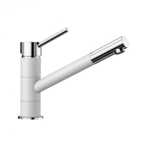 - BLANCO KANO bateria kuchenna biały/chrom 525030 - 525030 - Łazienki Szydłowski