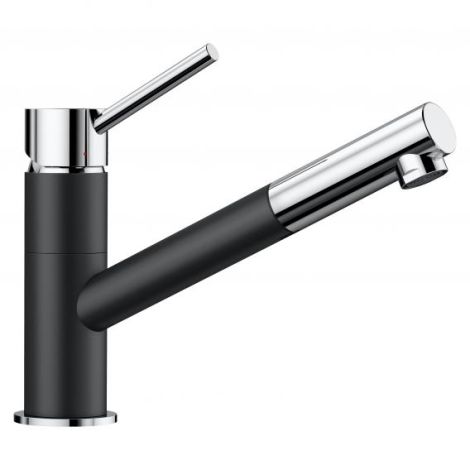 - BLANCO KANO-S bateria kuchenna czarny/chrom 526174 - 526174 - Łazienki Szydłowski