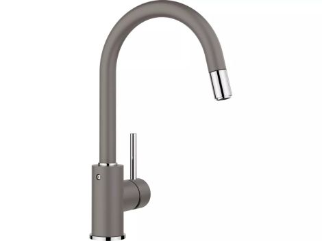 BLANCO MIDA-S Silgranit-Look Bateria kuchenna z wyciąganą wylewką wulkaniczny szary 526967 526967 od 