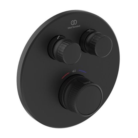 Ideal Standard Ceratherm Navigo termostat do 2 odbiorników, kolor silk black A7296XG A7296XG od 
