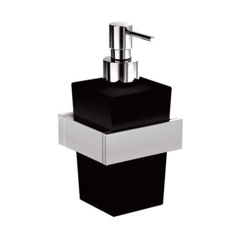 Steinberg 460 Dozownik ścienny do mydła chrom/czarne szkło mat  4608002 460 8002 od 