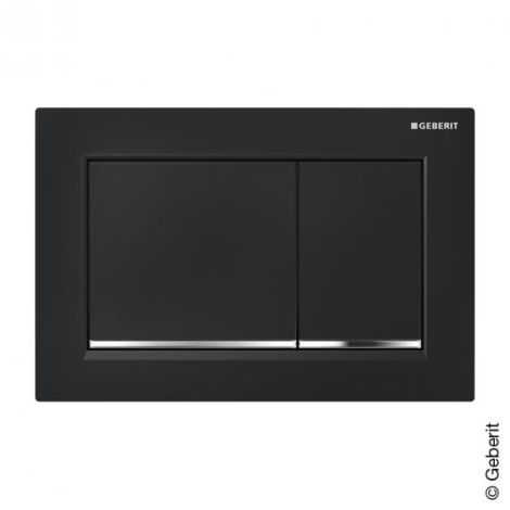 GEBERIT Omega30 przycisk spłukujący  czarny/chrom  115080KM1 115.080.KM.1 od 