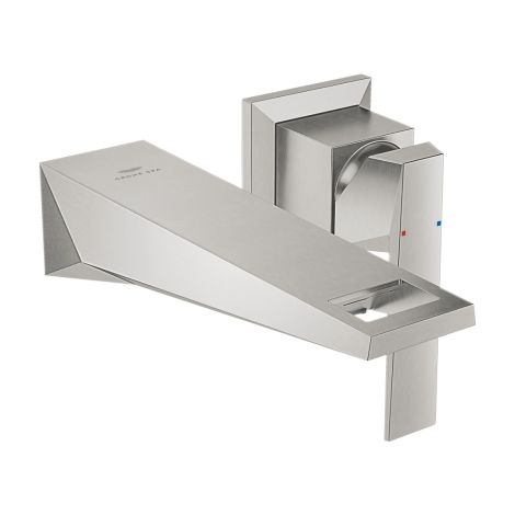 - GROHE-Allure Brilliant bateria umywalkowa ścienna 161 mm kolor stal nierdzewna 29402DC0 - 29402DC0 - Łazienki Szydłowski