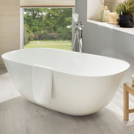 Villeroy & Boch Theano wanna owalna wolnostojąca 175 x 80 cm biały mat UBQ175ANH7F200VRW UBQ175ANH7F200V-RW od 