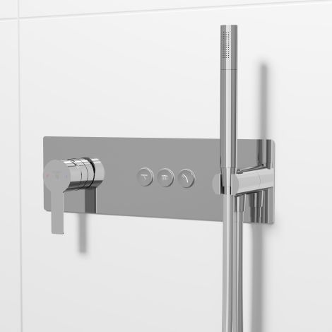 - Steinberg Sensual Rain podtynkowa bateria jednouchwytowa do 3 odbiorników chrom 39022322 - 390 2232 2 - Łazienki Szydłowski