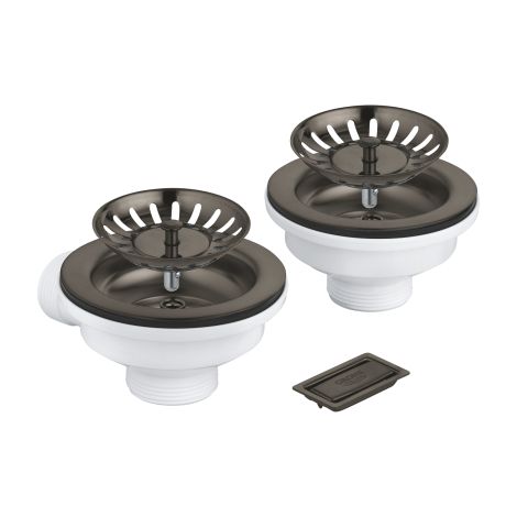 - GROHE-Zestaw odpływowy do zlewozmywaków 1 i 1,5-komorowych brushed hard graphite 40997AL0 - 40997AL0 - Łazienki Szydłowski