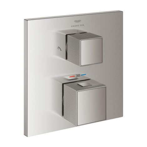  - GROHE-Allure Brilliant Termostatyczna bateria prysznicowa do obsługi dwóch wyjść wody stal nierdzewna 24428DC0 - 24428DC0 - Łazienki Szydłowski