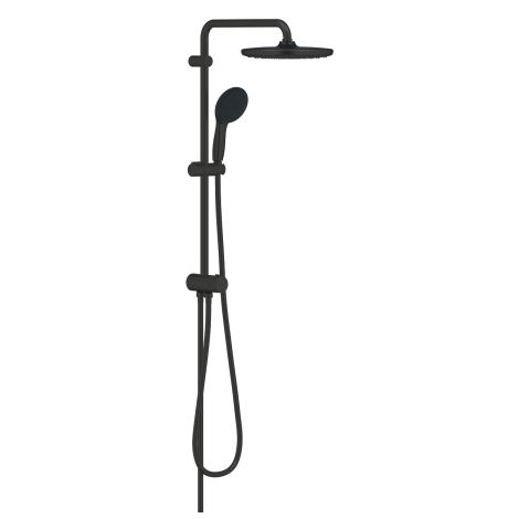 - GROHE-Vitalio Start System 250 System prysznicowy z przełącznikiem do montażu ściennego czarny mat 266802431 - 266802431 - Łazienki Szydłowski