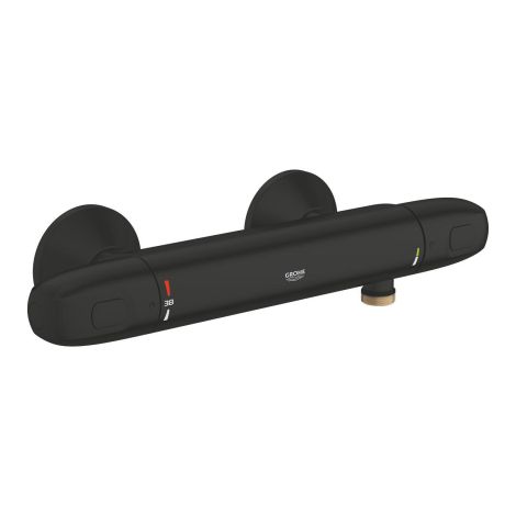  - GROHE-Grohtherm 1000 Bateria prysznicowa z termostatem, czarny mat  348142433 - 348142433 - Łazienki Szydłowski