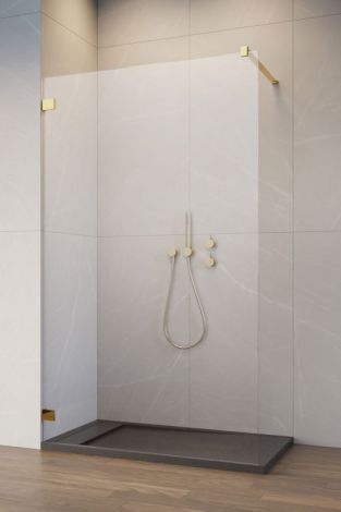  - Radaway Essenza Pro Gold Walk-in szkło transparent Walk-in 120 101031200901 - 10103120-09-01 - Łazienki Szydłowski