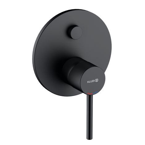  - KLUDI BOZZ podtynkowa bateria wannowo-prysznicowa czarny mat 387593976 - 387593976 - Łazienki Szydłowski