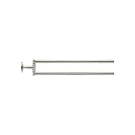 - DURAVIT Starck T Wieszak na ręcznik 2 ramienny 46,5 cm , kolor stal nierdzewna szczotkowana 0099417000 - 0099417000 - Łazienki Szydłowski
