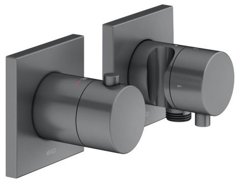  - KEUCO Edition 11 Bateria termostatyczna prysznicowa chrom czarny szczotkowany 51153131222 - 51153131222 - Łazienki Szydłowski