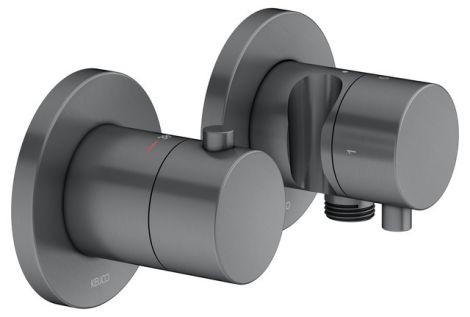  - KEUCO Edition 400 Bateria termostatyczna prysznicowa chrom czarny szczotkowany 51553131221 - 51553131221 - Łazienki Szydłowski