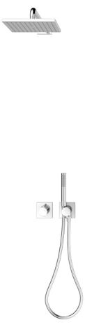  - KEUCO  IXMO System prysznicowy, armatura termostatyczna na 2 odbiorniki, głowica prysznicowa, kwadratowa chrom 59653010802 - 59653010802 - Łazienki Szydłowski