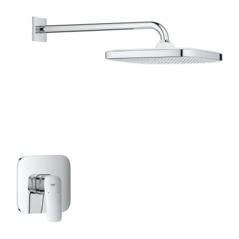 - GROHE-Cubeo Podtynkowy zestaw prysznicowy z deszczownicą Tempesta 250 chrom 1053340000 - 1053340000 - Łazienki Szydłowski