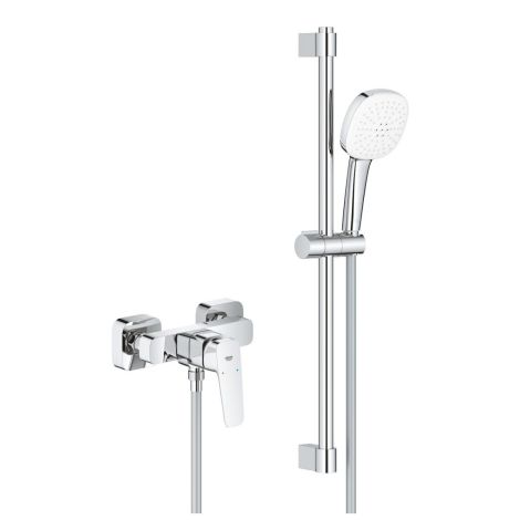 - GROHE-Cubeo bateria prysznicowa z zestawem prysznicowym chrom 1018250000 - 1018250000 - Łazienki Szydłowski
