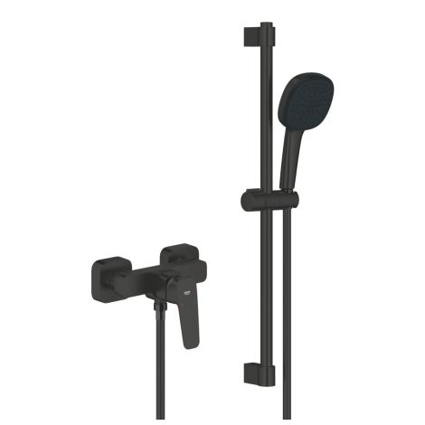 GROHE-Cubeo bateria prysznicowa z zestawem prysznicowym czarny mat 1018252430 1018252430 od 