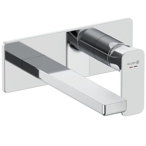 - KLUDI RENON ścienna bateria umywalkowa 240 mm chrom 422450575 - 422450575 - Łazienki Szydłowski