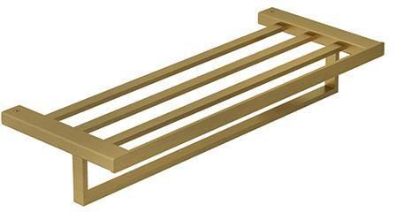 - KLUDI Vela C wieszak na ręcznik kąpielowy z półką złoty szczotkowany 31989N0 - 31989N0 - Łazienki Szydłowski