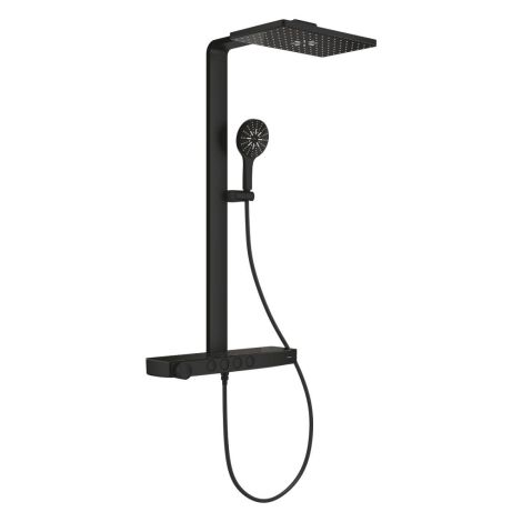  - GROHE-Rainshower Aqua Pure System prysznicowy z termostatem do montażu ściennego phantom black 100962KF00 - 100962KF00 AT - Łazienki Szydłowski