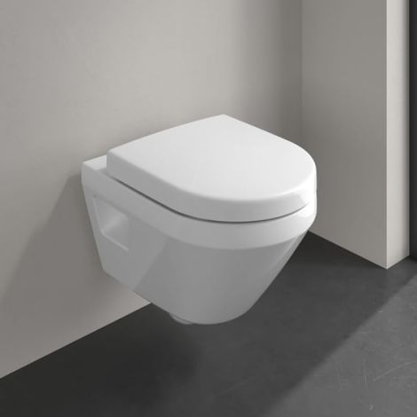 - Villeroy & Boch Architectura miska WC wisząca 48 x 35 cm z systemem TwistFlush, z deską WC, wersja krótka kolor biały 4687CL01 - 4687CL01 - Łazienki Szydłowski