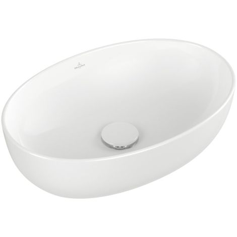 - Villeroy&Boch Artis umywalka stojąca na blacie 48 x 32,5 cm biała z powłoką ceramic plus 438848R1 - 438848R1 - Łazienki Szydłowski
