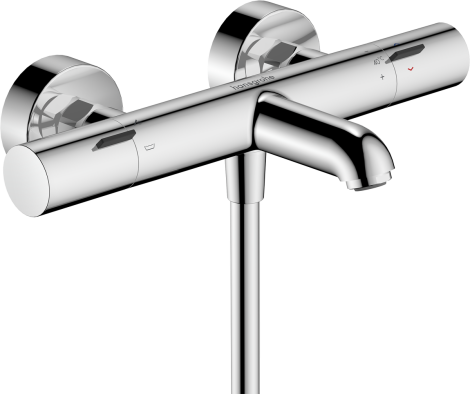 - HANSGROHE Ecostat Fine Bateria wannowa, termostatyczna, chrom  13325000 - 13325000 - Łazienki Szydłowski