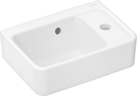 HANSGROHE Xanuia Q Mała umywalka wisząca z półka po prawej stronie 36 x 25 cm biały 60129450 60129450 od 